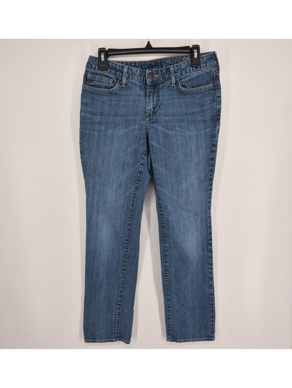 Eddie Bauer  Curvy Slim Straight Jeans Women's Size 6 Med Wash Denim